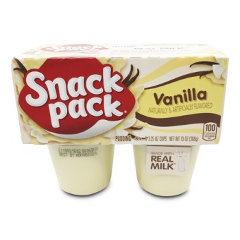 SNACK PACK VANILLA 4PK 