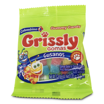 COLOMBINA GRISSLY ASST FLAVOR GUMMY 90G