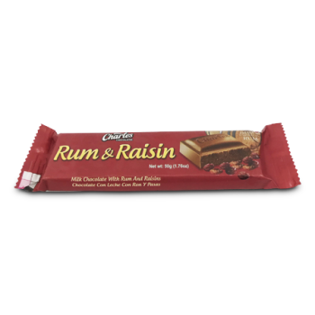CHARLES CHOCOLATE RUM & RAISIN 50G