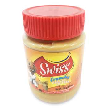 SWISS CRUNCHY PEANUT BUTTER 235G