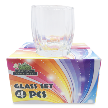 ESSENTIALS GLASS SET 4PCS 