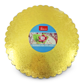 HOMATE SCALLOPED EDGE CAKE BOARD 8"