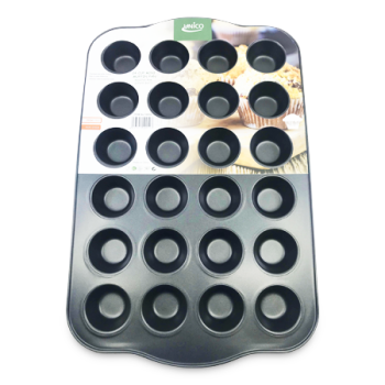 UNICON 24 CUP CAKE MINI MUFFIN PAN 17X10.6X1"