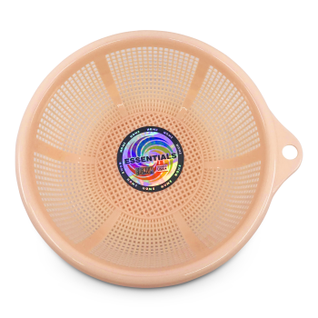 ESSENTIALS BROWN PLASTIC STRAINER 9"