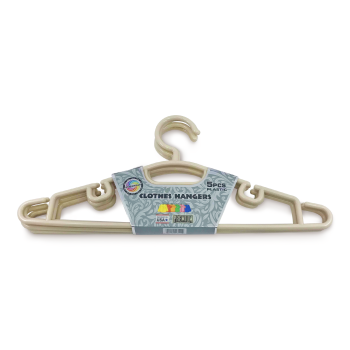 ESSENTIALS BROWN CLOTHES HANGERS 5PCS 