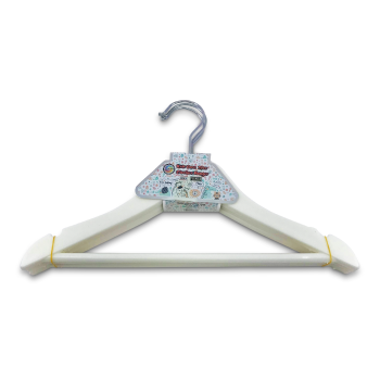 ESSENTIALS WHITE  CHILDREN'S CLOTHES HANGERS 3PCS