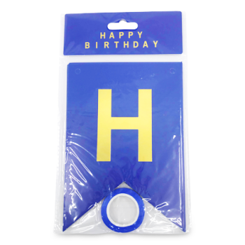 BLUE HAPPY BIRTHDAY BANNER 