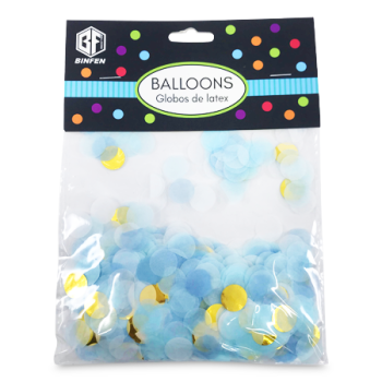 BINFEN BLUE BALLOONS CONFETTI