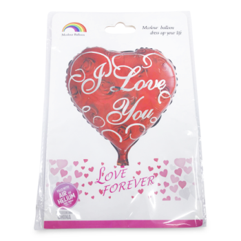 MS IMPORTS RED I LOVE YOU FOIL BALLOON 