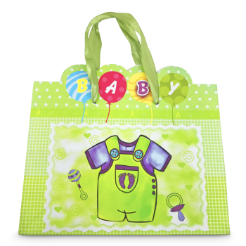 BABY GREEN GIFT BAG 