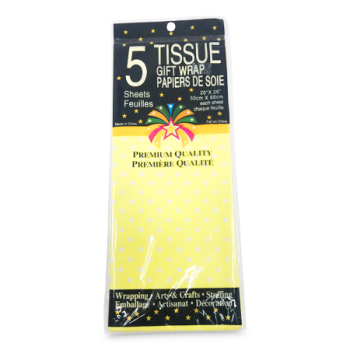 MS IMPORTS YELLOW TISSUE PAPER 