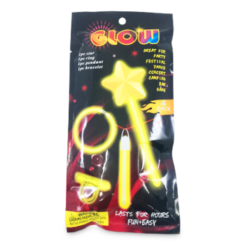 MS IMPORTS GLOW STAR SET 4PCS 