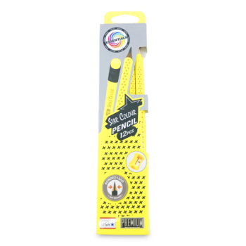 ESSENTIALS YELLOW STAR PENCIL 