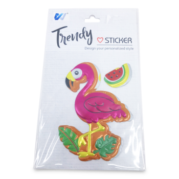 TRENDY FLAMINGO STICKER 