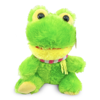 ESSENTIALS GREEN PLUSH FROG 10"