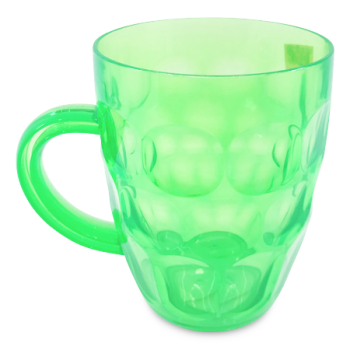 PLASTIC GREEN BEER MUG 
