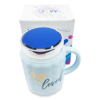 MS IMPORTS BLUE CERAMIC MUG 