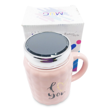 MS IMPORTS PINK CERAMIC MUG 
