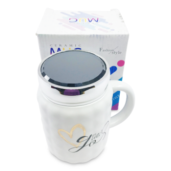 MS IMPORTS WHITE CERAMIC MUG 