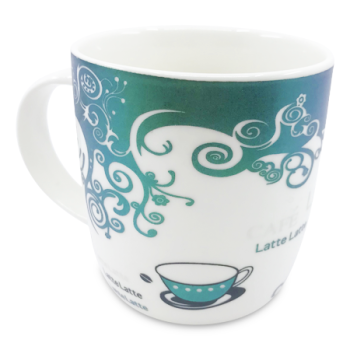 MS IMPORTS GREEN LATTE TEA CUP