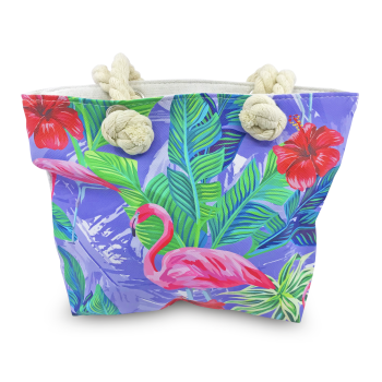 ESSENTIALS MINI PURPLE BEACH BAG 