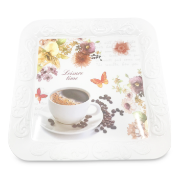 MS IMPORTS MELAMINE PLASTIC TRAY 