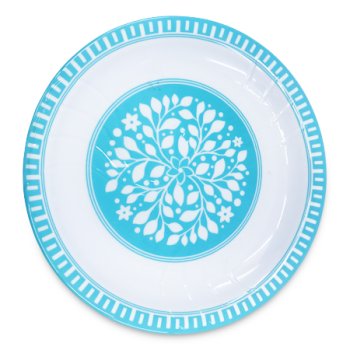 MS IMPORTS BLUE MELAMINE PLATE 11"