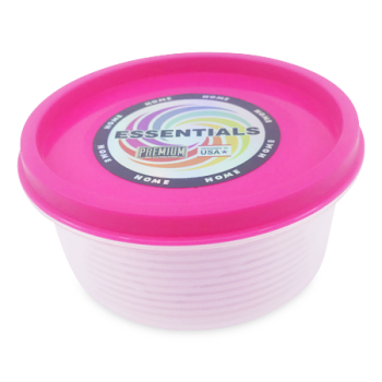 ESSENTIALS PINK PLASTIC BOWL SM 5"
