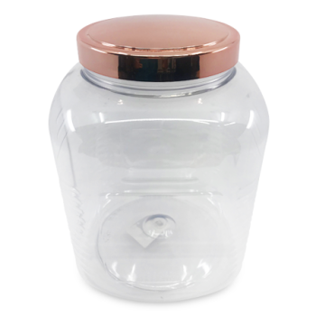 PLASTIC CONTAINER METAL ROSE 3500ML