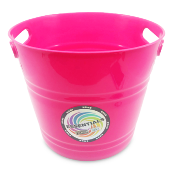 ESSENTIALS PINK PLASTIC ICE BUCKET 