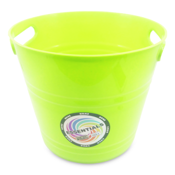 ESSENTIALS GREEN PLASTIC ICE BUCKET 